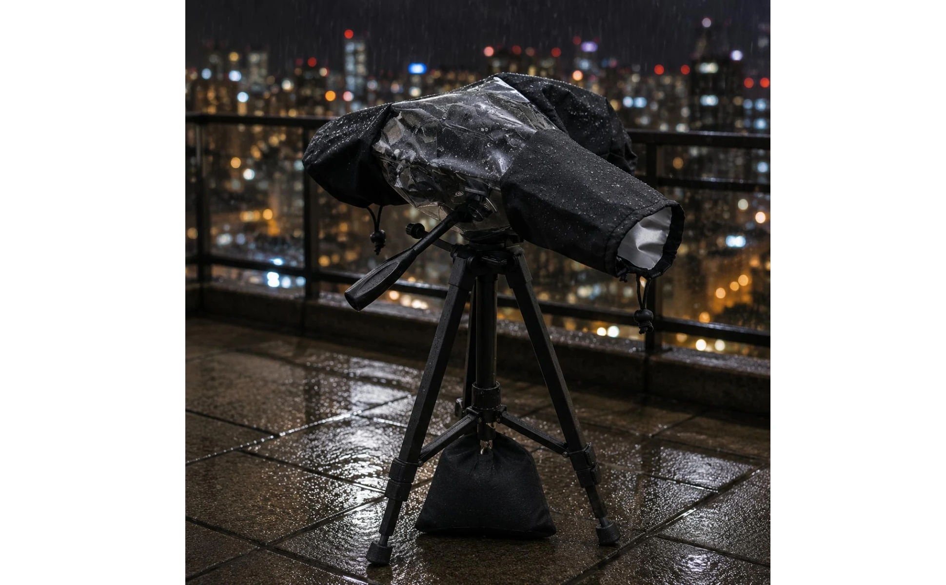 DSLR Rain Cover Weather Protection Camera Lens Rain Cover Lens Jacket Folds Flat Photo Gear Long-Lasting Nylon for Outdoor