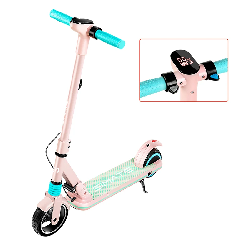 Light Rain S3 Electric Scooter For Kids Children 130W Motor 24V/1Ah Battery 14Km/h Max Mileage Range 8KM Escooter 6.5 Inch Tires