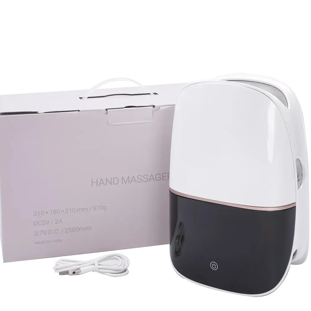 Electric Hand Massager with Vibration Squeeze Intelligent Heating Airbag Traction for Finger Joints Wireless Finger Massagers