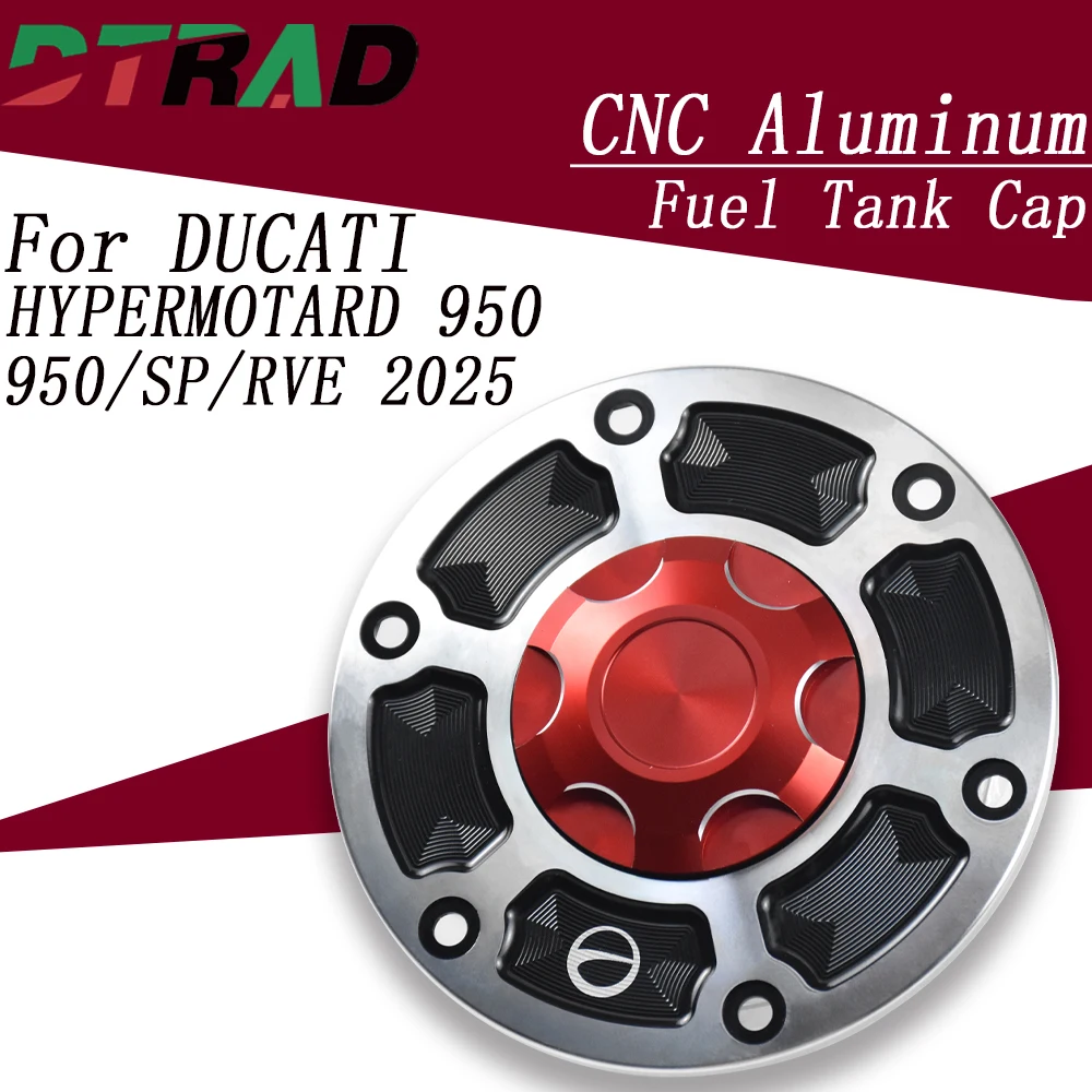 

Moto Screw In Fuel Tank Cap For DUCATI HYPERMOTARD 950/SP 2019-2025 950 RVE 2021-2024 Keyless Petrol Tank Cap Modified Parts
