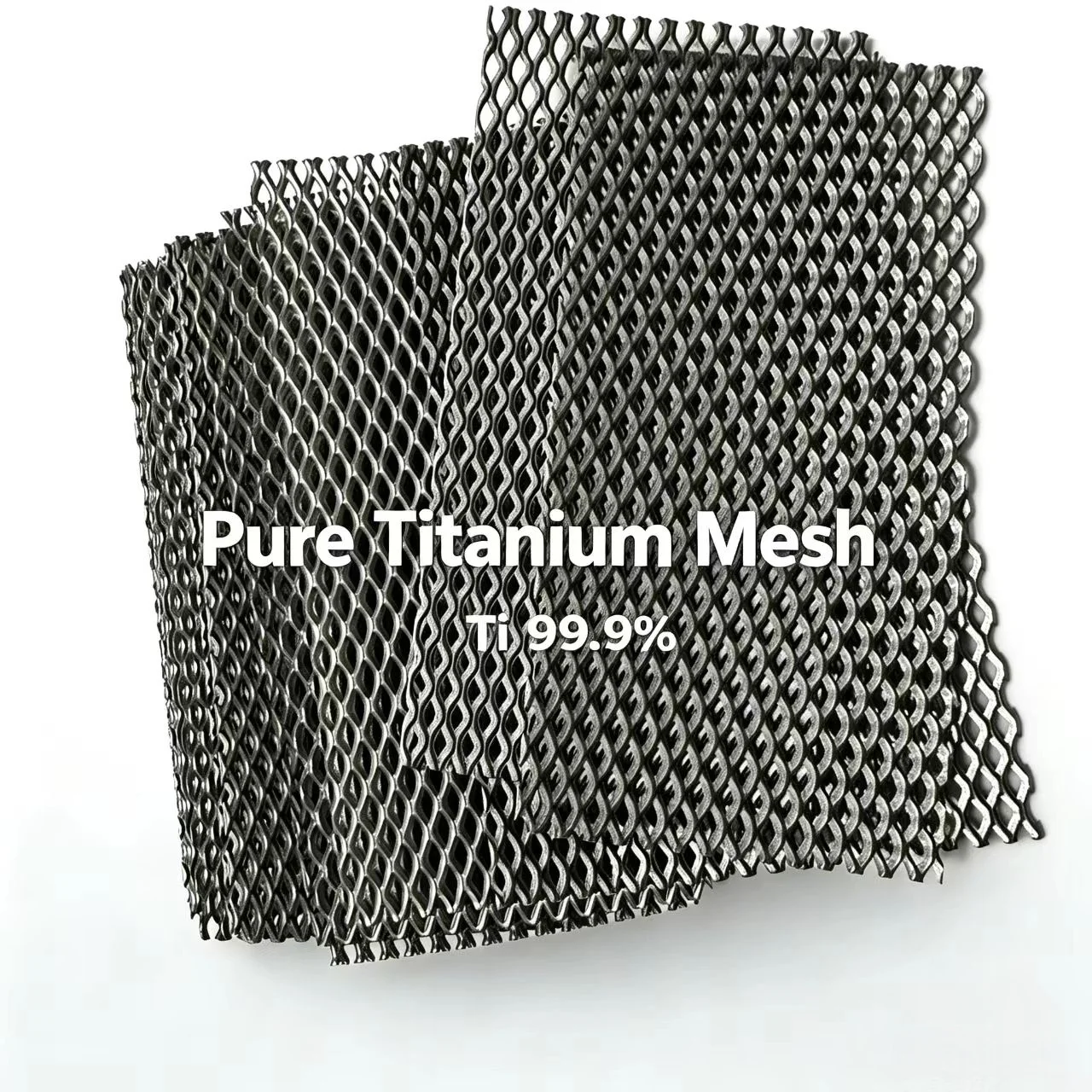 High Purity Ti 99.9%  Mesh Electrode Sheet For Lab Research Electrolysis Custom Size 1pcs