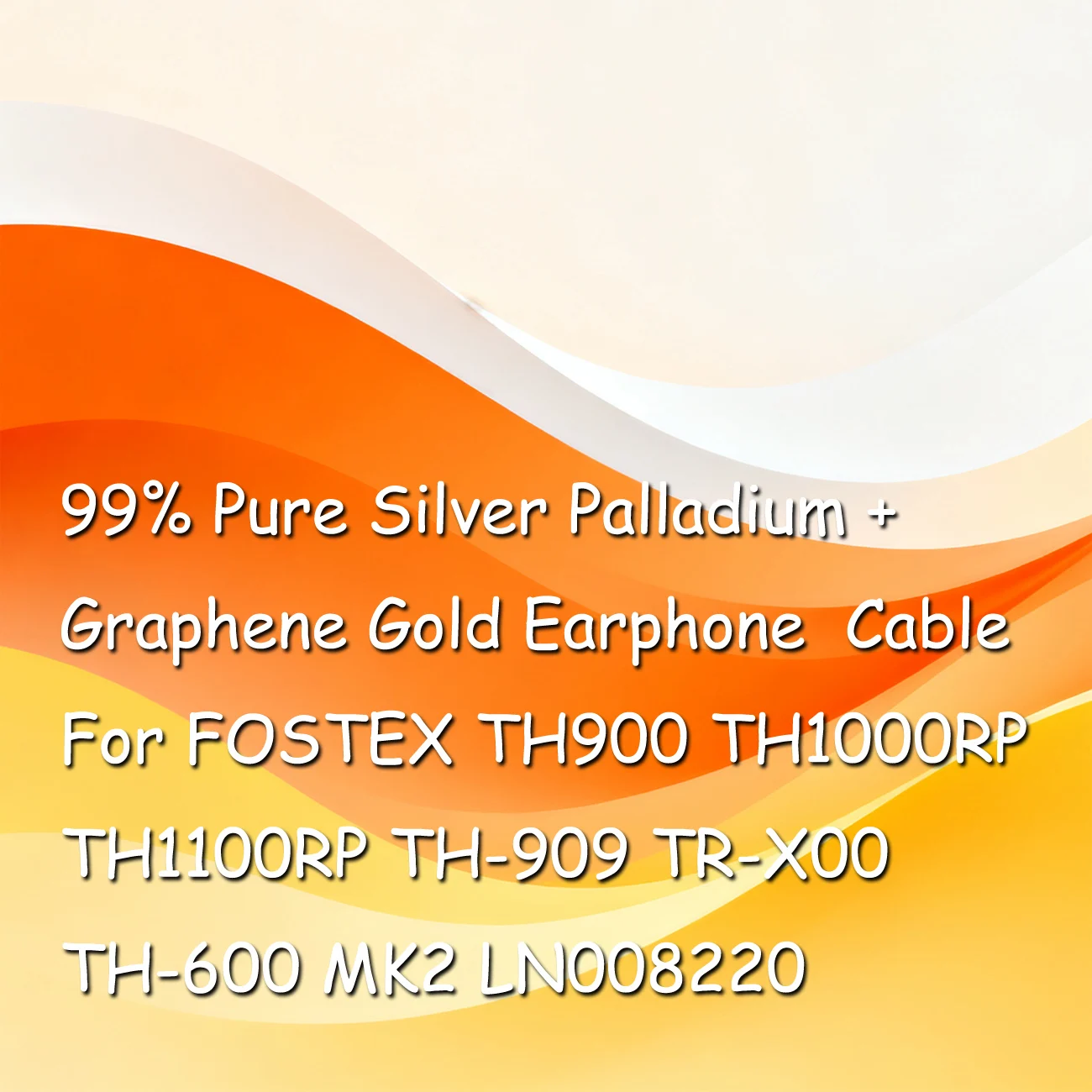 

99% Pure Silver Palladium + Graphene Gold Earphone Cable For FOSTEX TH900 TH1000RP TH1100RP TH-909 TR-X00 TH-600 MK2 LN008220