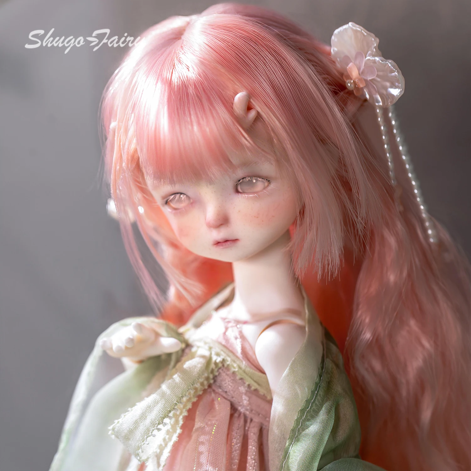 ShugaFairy Yuling A BJD Doll Fullset Sweet Eastern Young Dragon with Horned Head Chinese Hanfu Outfit Ball Jointed Doll view 4