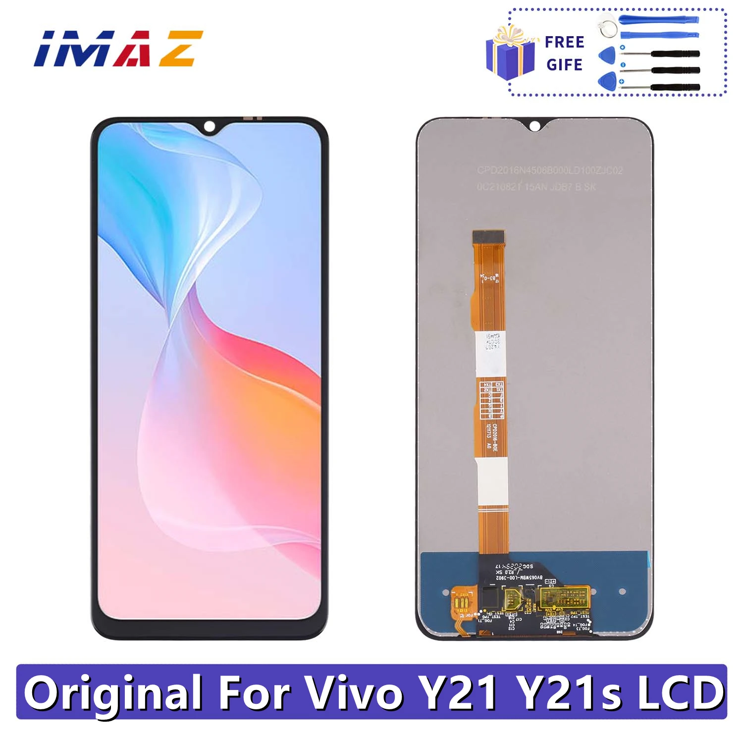 6.51'' Original LCD For Vivo Y21S V2110 Y21 S Display LCD Touch Screen Digitizer Replacement For VIVO Y21 V2111 LCD Glass Repair