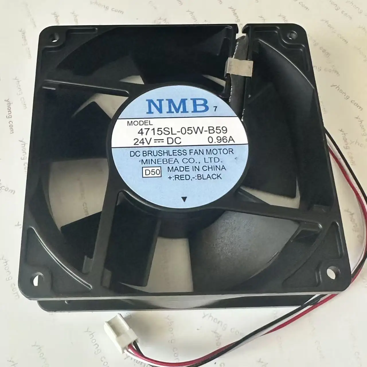 NMB-MAT 4715SL-05W-B59 D50 DC 24V 0.96A 120x120x38mm 3-wire Server Cooling Fan