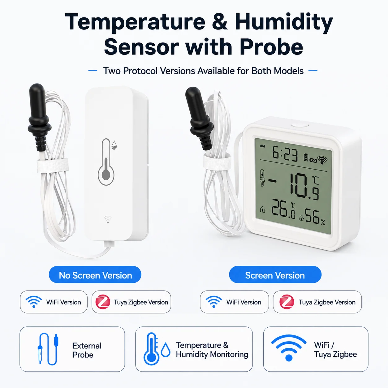 Sensor Suhu Kelembaban Tuya Wi - Smart Home Wifi Hub ulasan dan harga