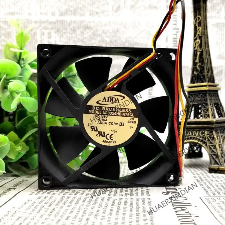 AD0824HB-A76GL جديد 24 فولت 0.16A 8025 مجموعة مروحة التبريد