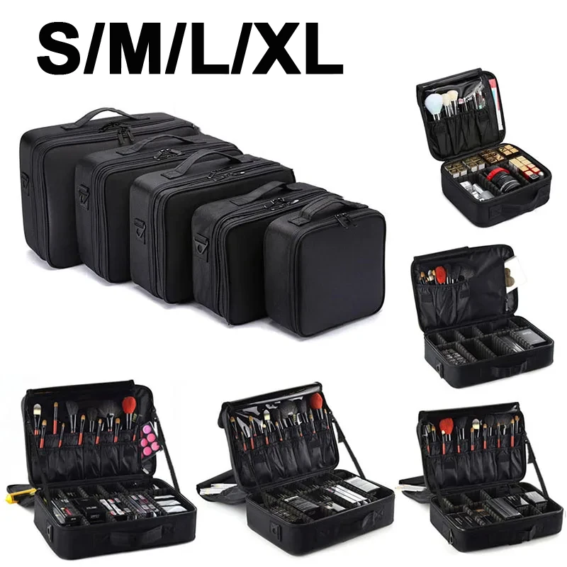 Professional Makeup Case Female Travel Big Capacity Beauty Nail ToolBox Cosmetic Organizer Suitcases For Makeup Storage Boxs