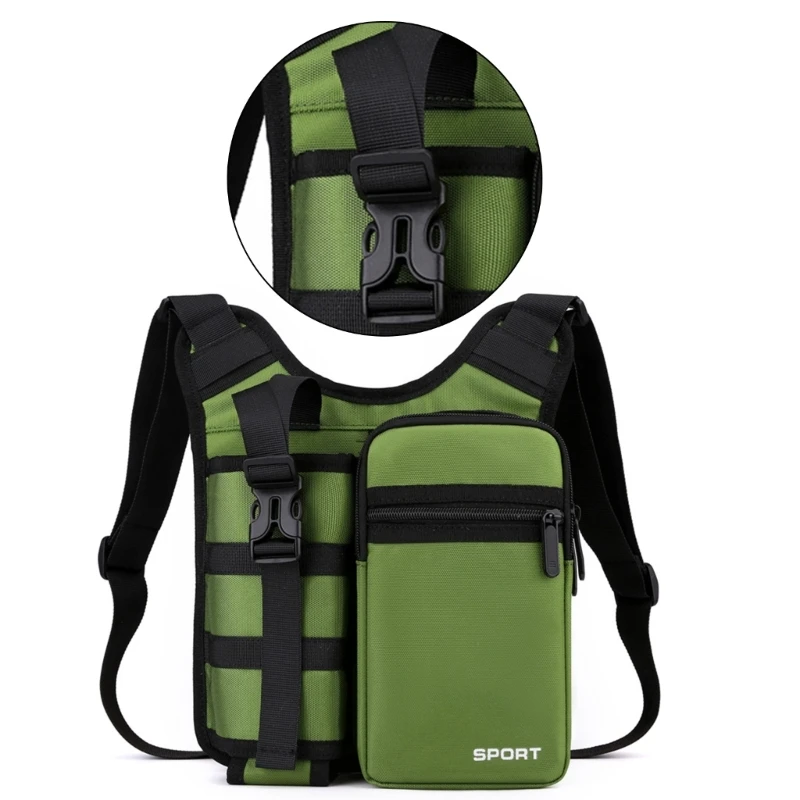 Tacticals Shoulder Bag Nylon Waist Bag Outdoor Crossbody Bag for Women and Man