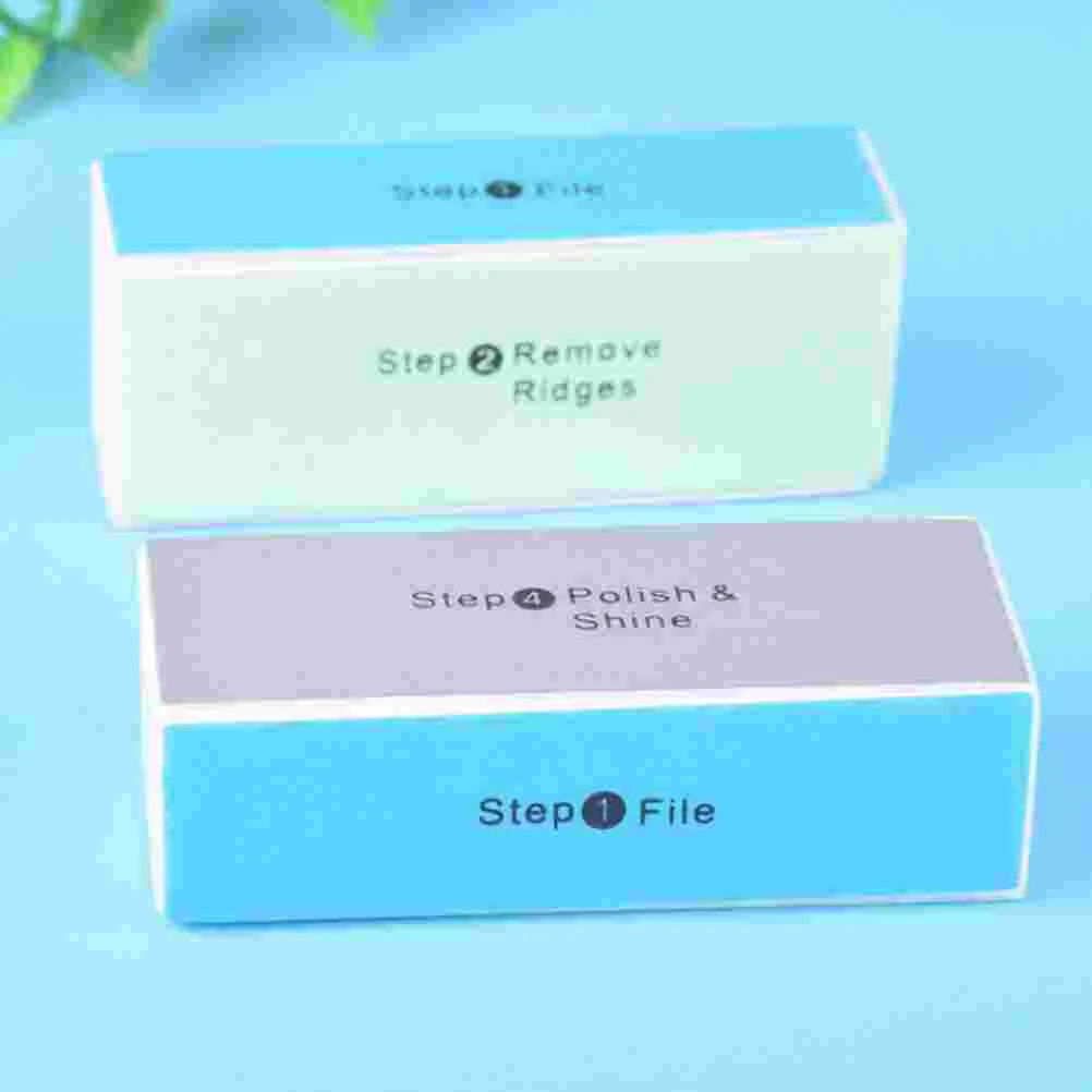 

10pcs Four-Sided Artwork Polishing Block Nail Buffer File Grinding Sanding Polishing Block Walnut Bodhi Polishing Sponge