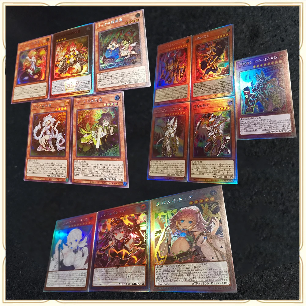 Anime Yu-Gi-Oh DIY ACG Lanai Black Luster Soldier Boys Battle Game Toys Collectible Cards Christmas Birthday Gift Board Game