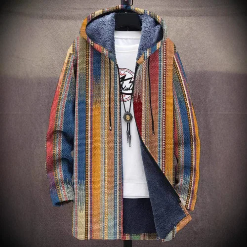 جايت قطني طويل أنيق مع طباعة رقمية ثلاثية الأبعاد وسحاب مخفي وطباعة رقمية عبر الحدود