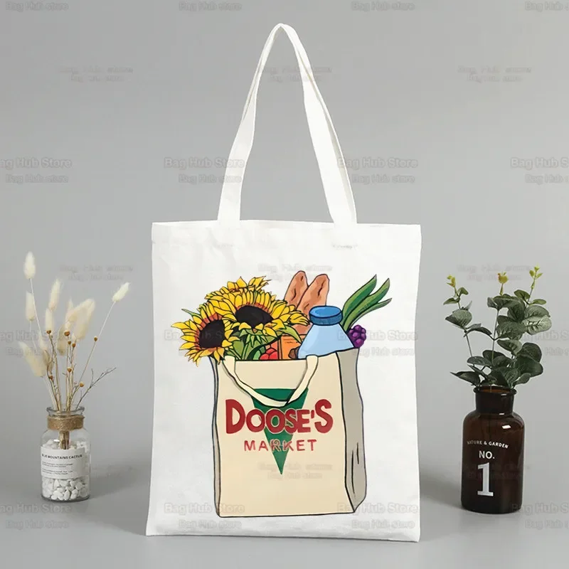 

Gilmore Cartoon Luke's Dinner Canvas Tote Bag Eco Shopping Bag Shoulder Bag Unisex Female Foldable Shopper Bag