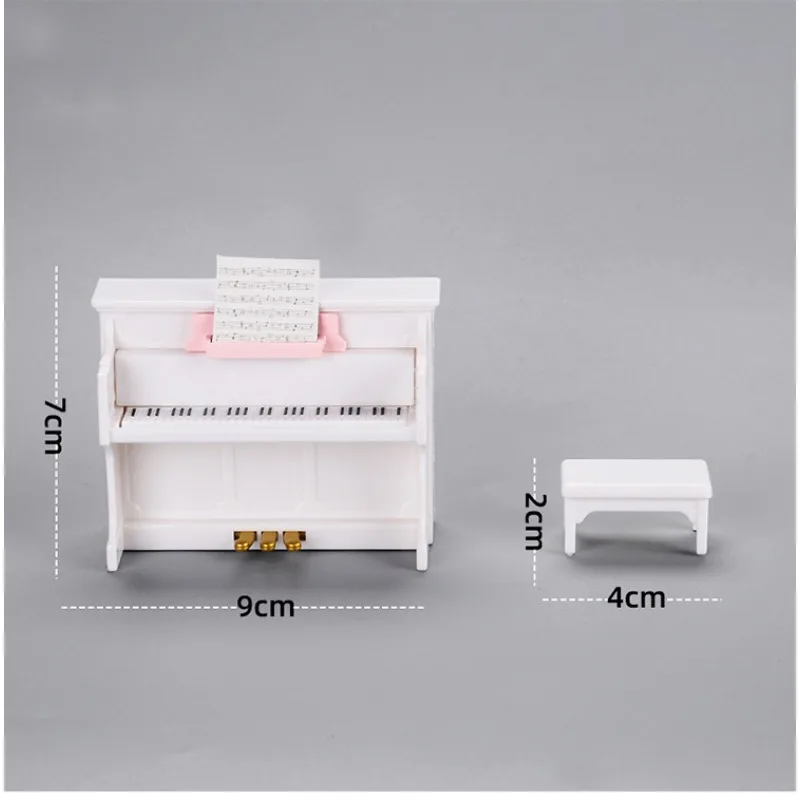 حار بيع مقلد أداة البيانو الصغيرة نموذج النتيجة الموسيقية مشهد مصغر بيت الدمية لتقوم بها بنفسك اطلاق النار الديكور