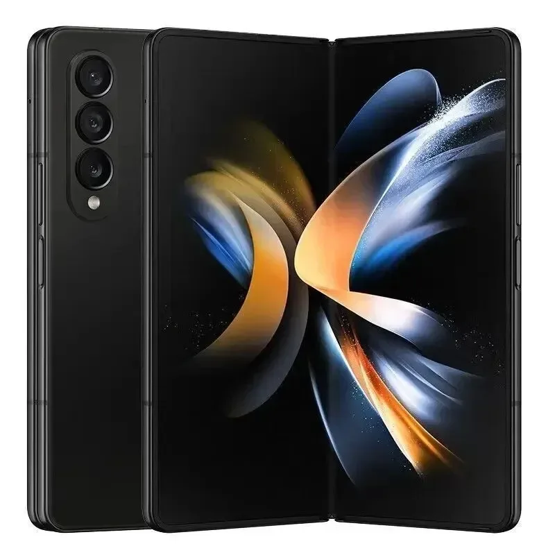 Network Unlock Foldable Smartphone Samsung Galaxy Z Fold 4 5G 12GB RAM 256 ROM Supports NFC Refurbished Smartphone