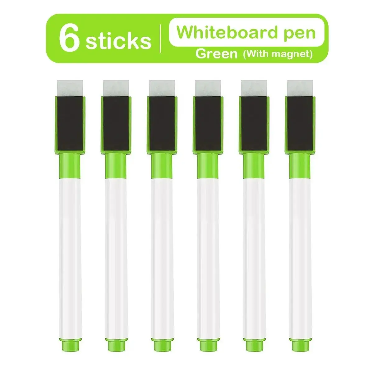 8 stuks magnetische uitwisbare whiteboard-pen kleuropties schoolbord notitienummering briefpapier voor kantoor klaslokaal onderwijsbenodigdheden - afbeelding 1