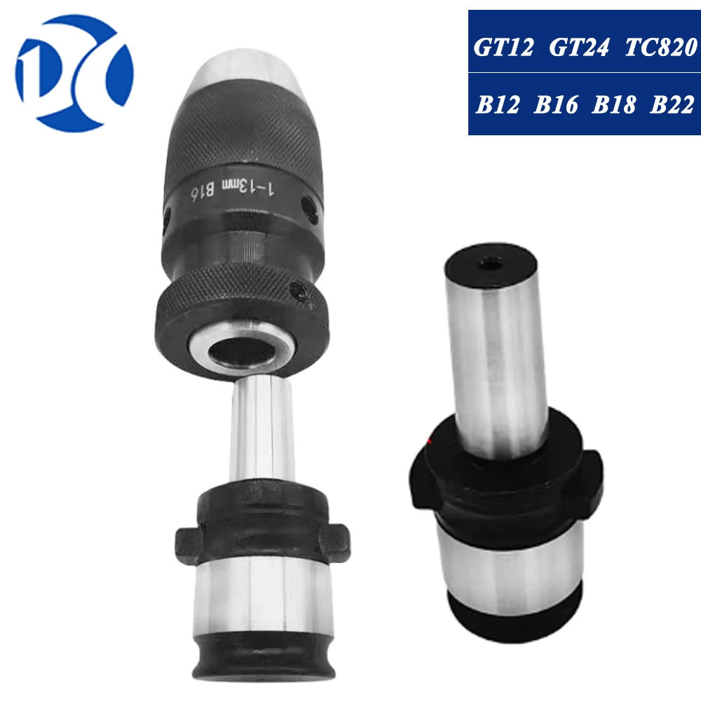 Drill Chuck Adapter Transfer sleeve B12 B16 B18 GT12 GT24 TC820 Keyless Self tightening chuck Tapping MT2 MT3 MT4