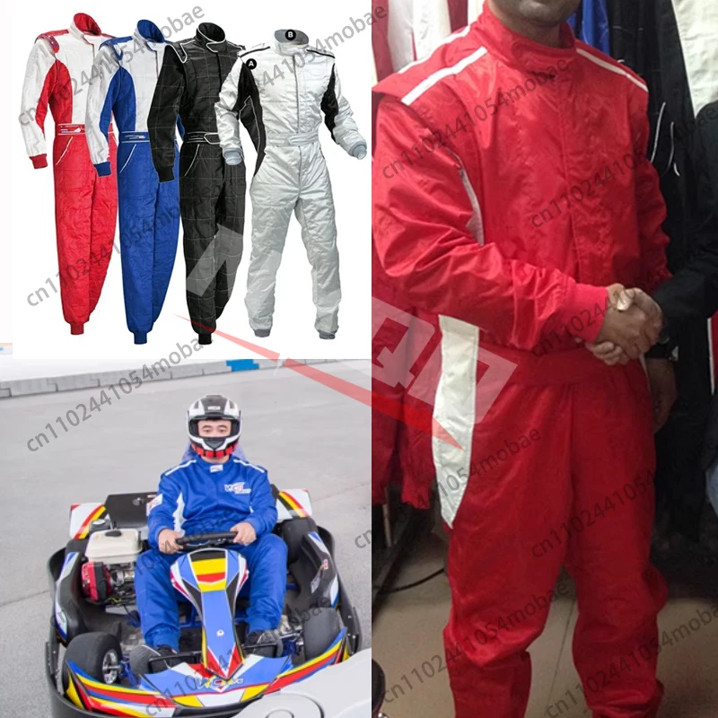 Adults and Children Kart Jumpsuit ATV Suit Off-road Vehicle Racing Motorcycle Track Off-road Waterproof Karting Suit Moto Jacket