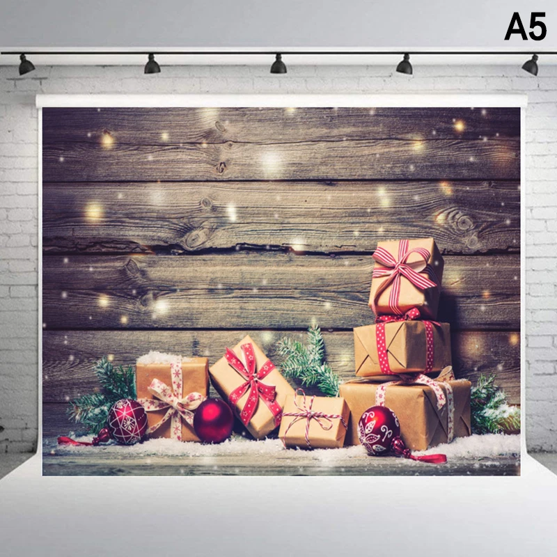 1PC Winter Christmas Backgrounds Kids Adult Photography Props Child Baby Snowy Xmas Pine Trees Decors Photo Studio Backdrop