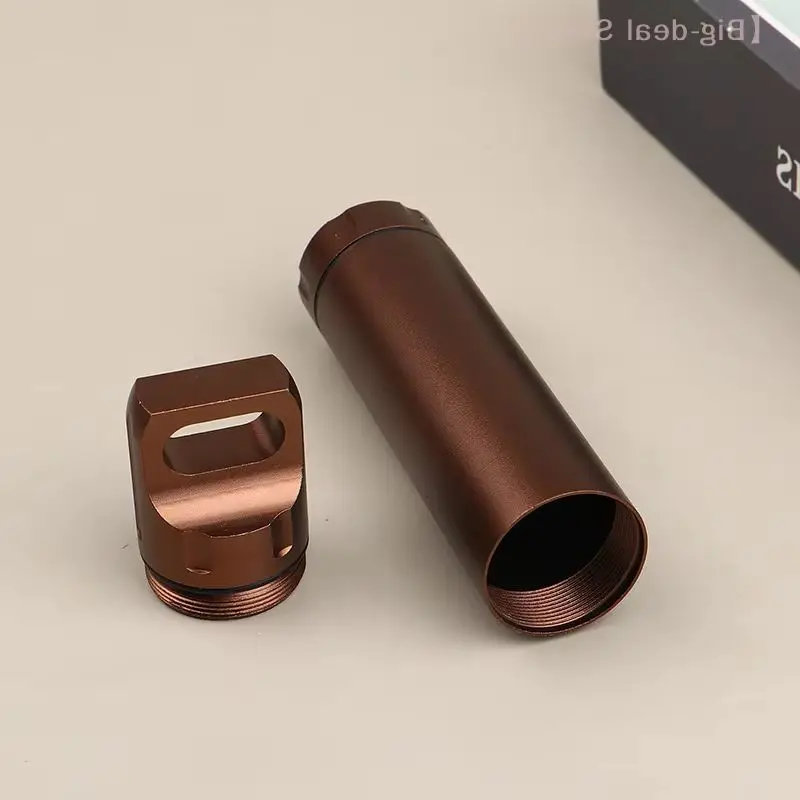 

【M】Портативная водонепроницаемая капсула из алюминиевого сплава, уплотнительная бутылка, коробка для таблеток для выживания на открытом воздухе, мини-контейнер для чайных банок, герметичный бак, канистра