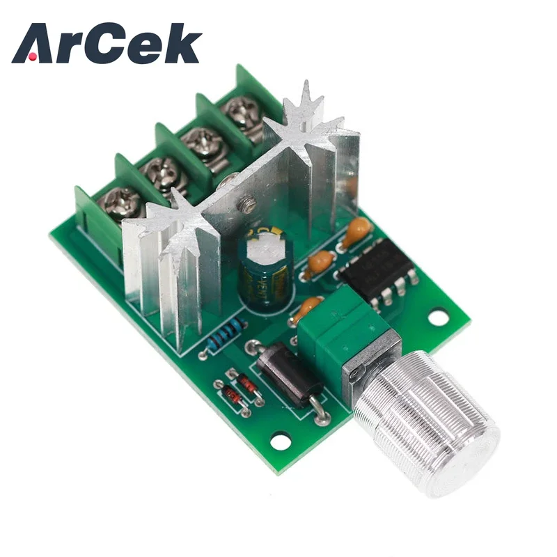 High Power PWM No-Polarity DC Motor Speed Regulator Control Module Controller Board Speed Motor Control Switch Board 6A 6V-12V