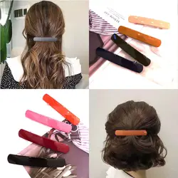 Morandi Color Spring Hair Clip Women Girls Temperament Ponytail Hairpin Korean Colorful Matte Barrettes Hair Styling Accessories