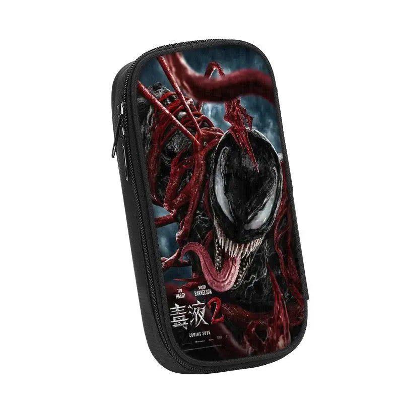 Marvel venom fashion pencil bag primary school students anime personality cartoon junior high school students pencil box gift