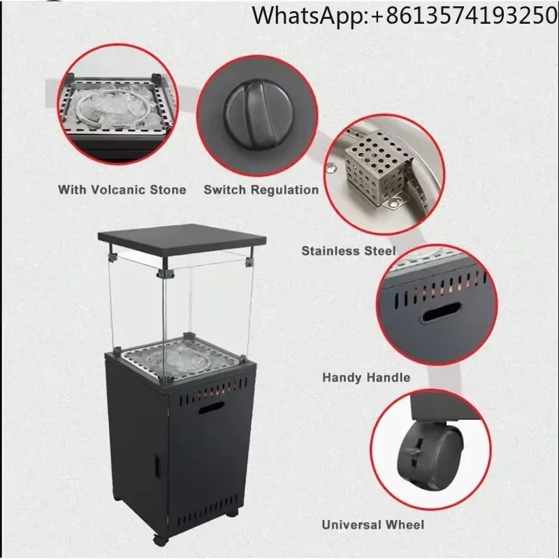 

【2026】Factory direct sales square outdoor fire pit for patio