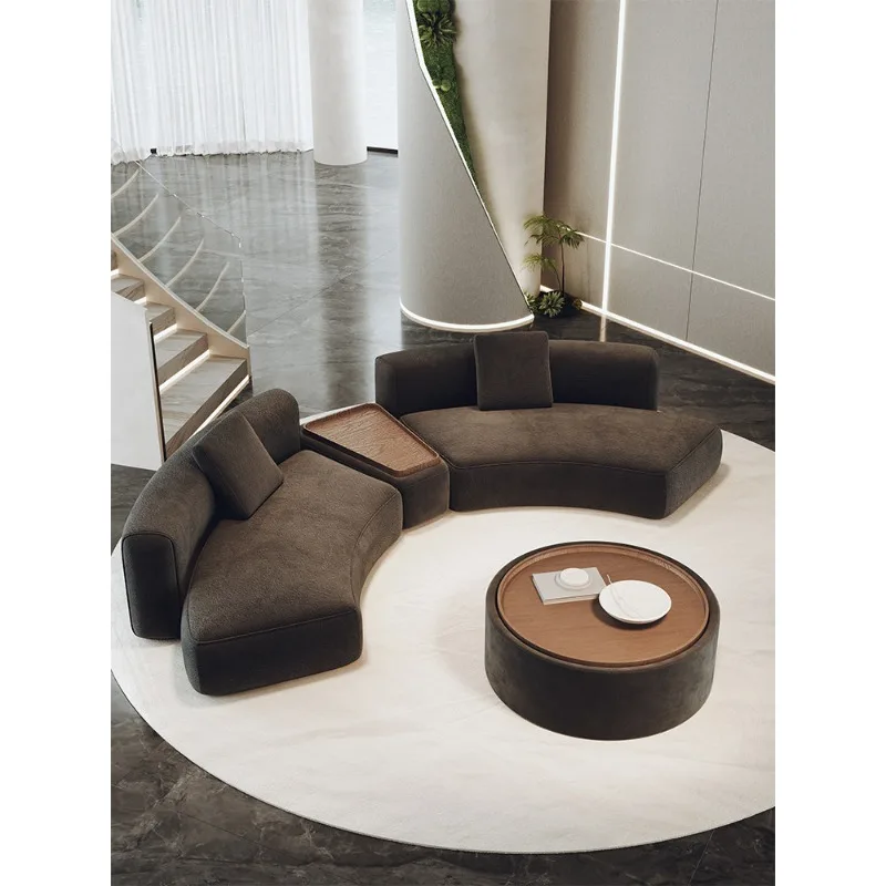 Semicircular curved special-shaped sofa sitting area reception