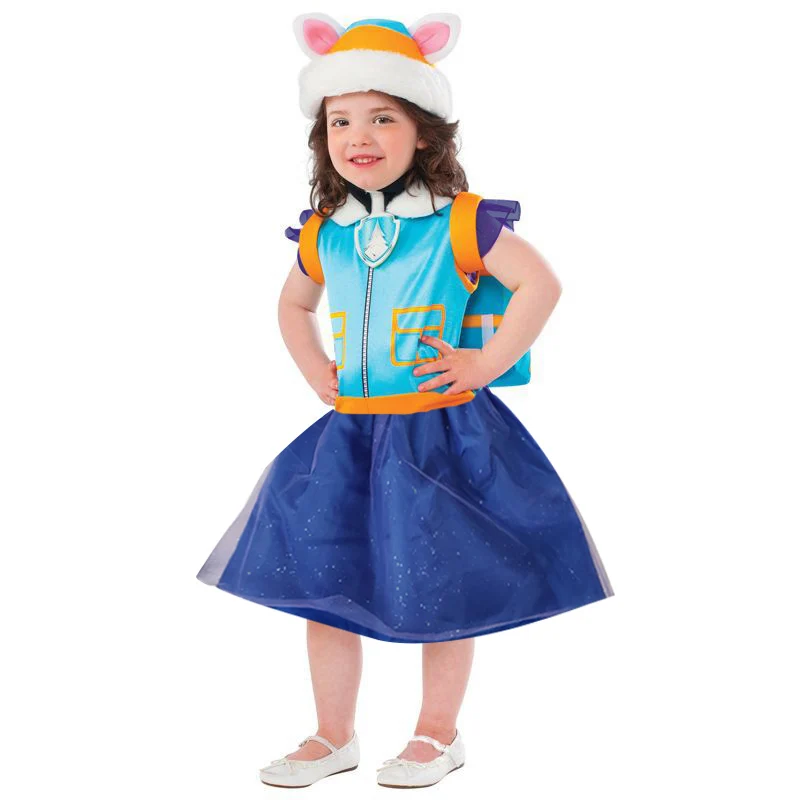 Vestido púrpura de Everest para niños, disfraz de Cosplay, ropa de fiesta de cumpleaños y Carnaval