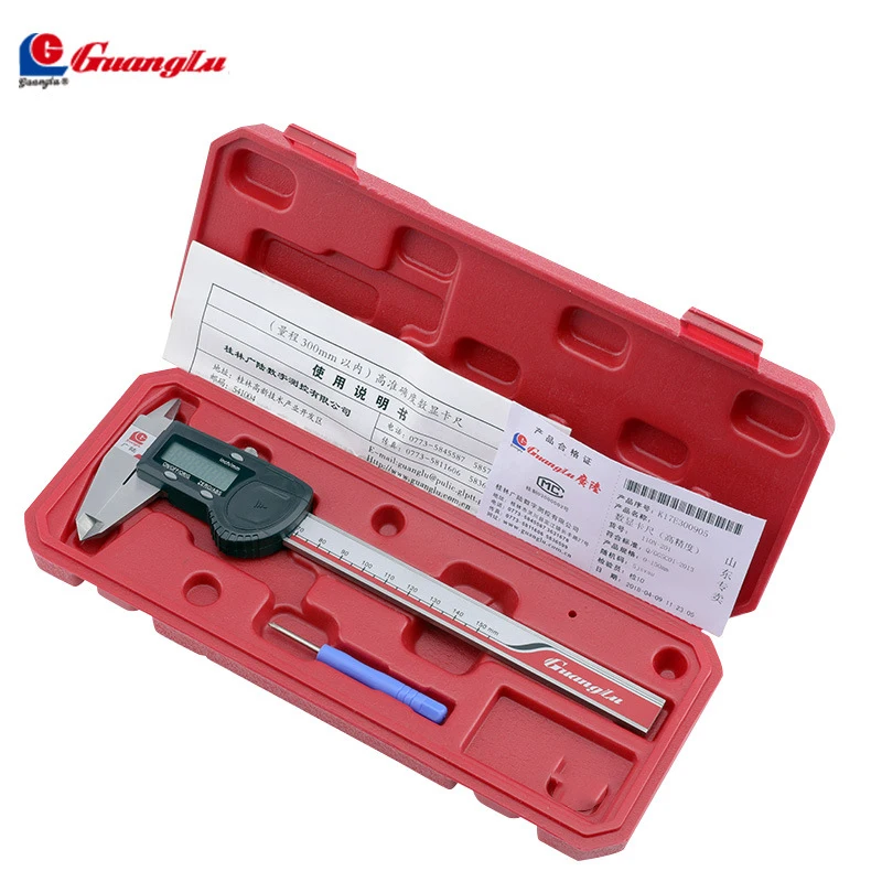 Guanglu brand High Precision 0.005mm Digital Caliper0-150/200/300mm electronicVernier Caliper Micrometer Digital Measuring Tools