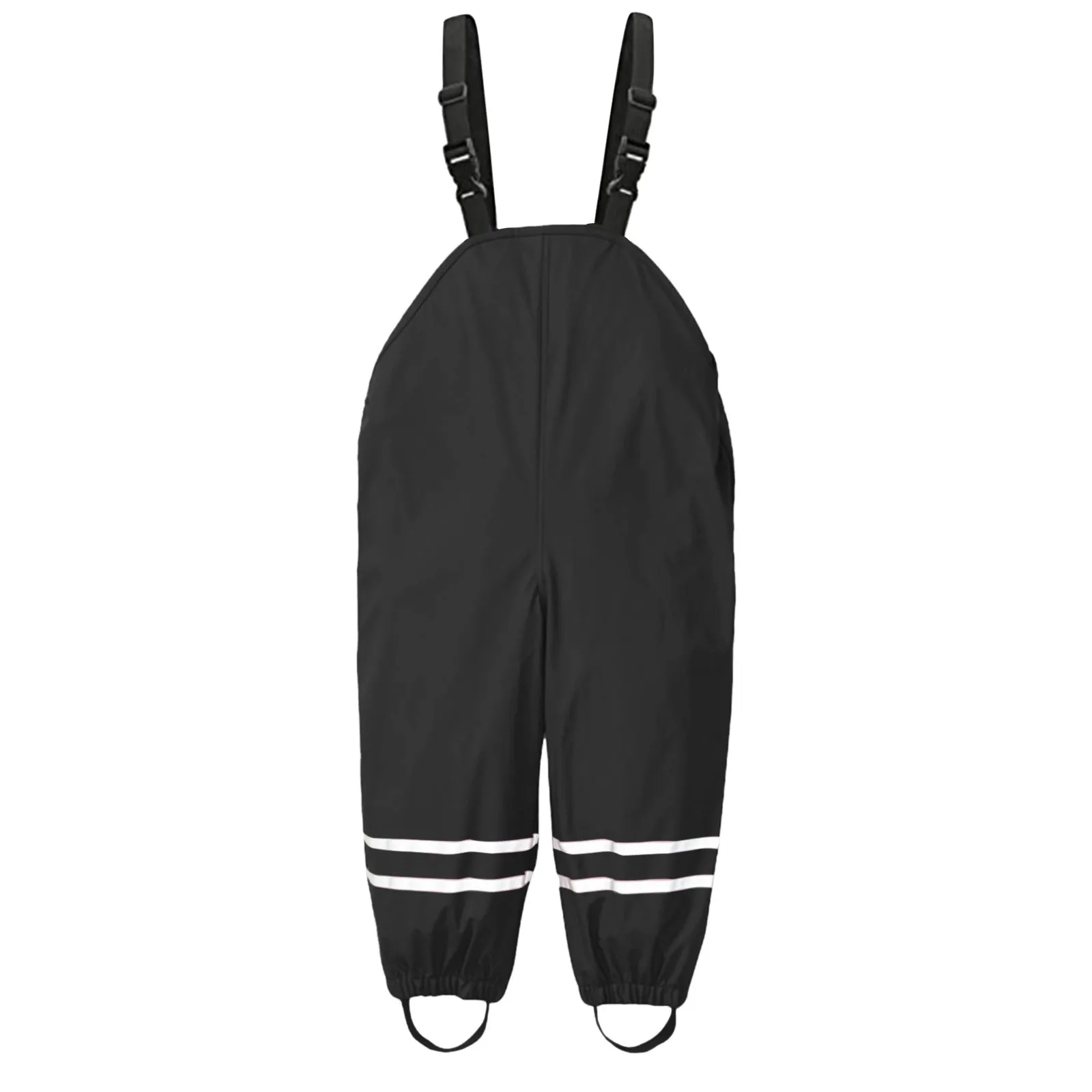 Children's Novelty Solid Color Pocket Fashion Raincoat Fashion Boy and Girl Adjustable Strap Beach Long Romper