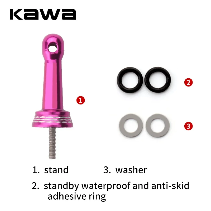 Kawa Fishing Reel Stand Lock Type Reel Stand Weight 9g R3/3.5mm Suit For S And D  Reels Length 42mm Reel Holder DIY