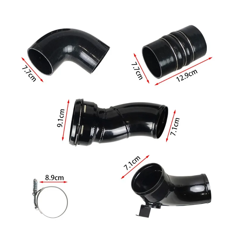 Intercooler Pipe Kit OE 667‑300 Aftermarket Upgrade Intercooler Hose Set Compatible with Ford 6.7L 2011‑2016 Diesel Engine