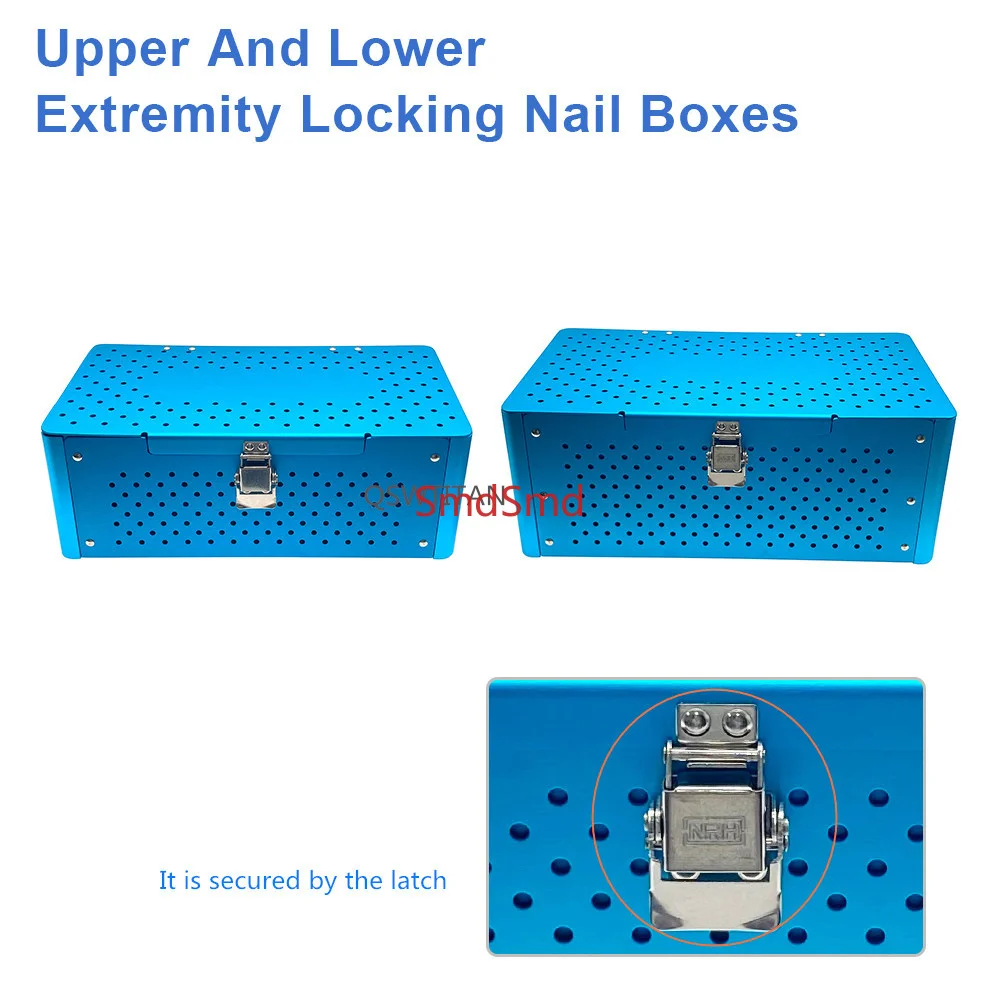 Aluminous Upper Lower Limb Locking Bone Screw Box Bone Nail Placement Storage Box Case Orthopedic Instrument