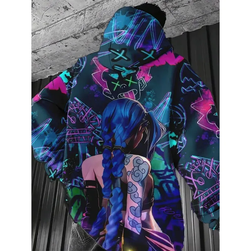

2025 Hoodie 3D Printed Men's and Women's Cartoon Sportswear Long Sleeve Fashion Street Trend Polyester Fiber Sportswear