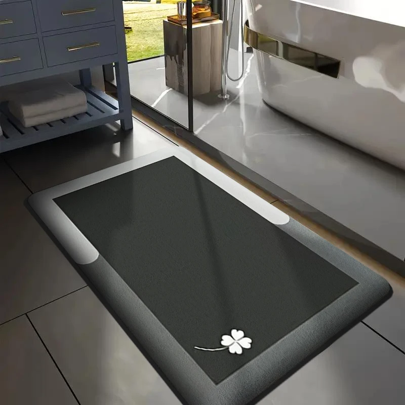 NONE Flannel Bathroom Mat Printed 3