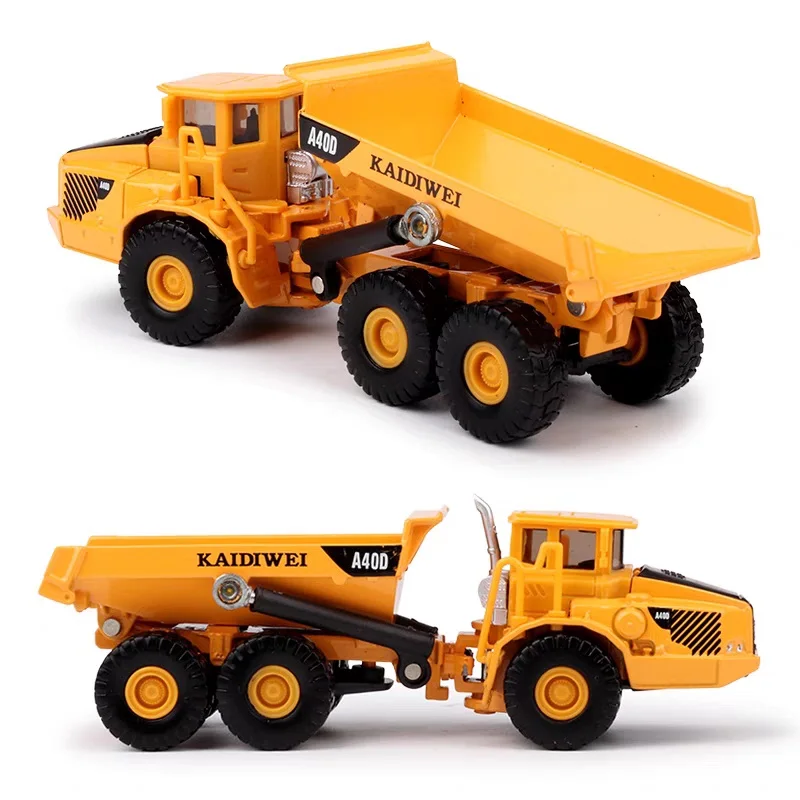 Engineering Transporter Articulated Truck Simulation Exquisite Diecasts & Toy Vehicles Dumper A40D Model 1:87 Alloy Car Model