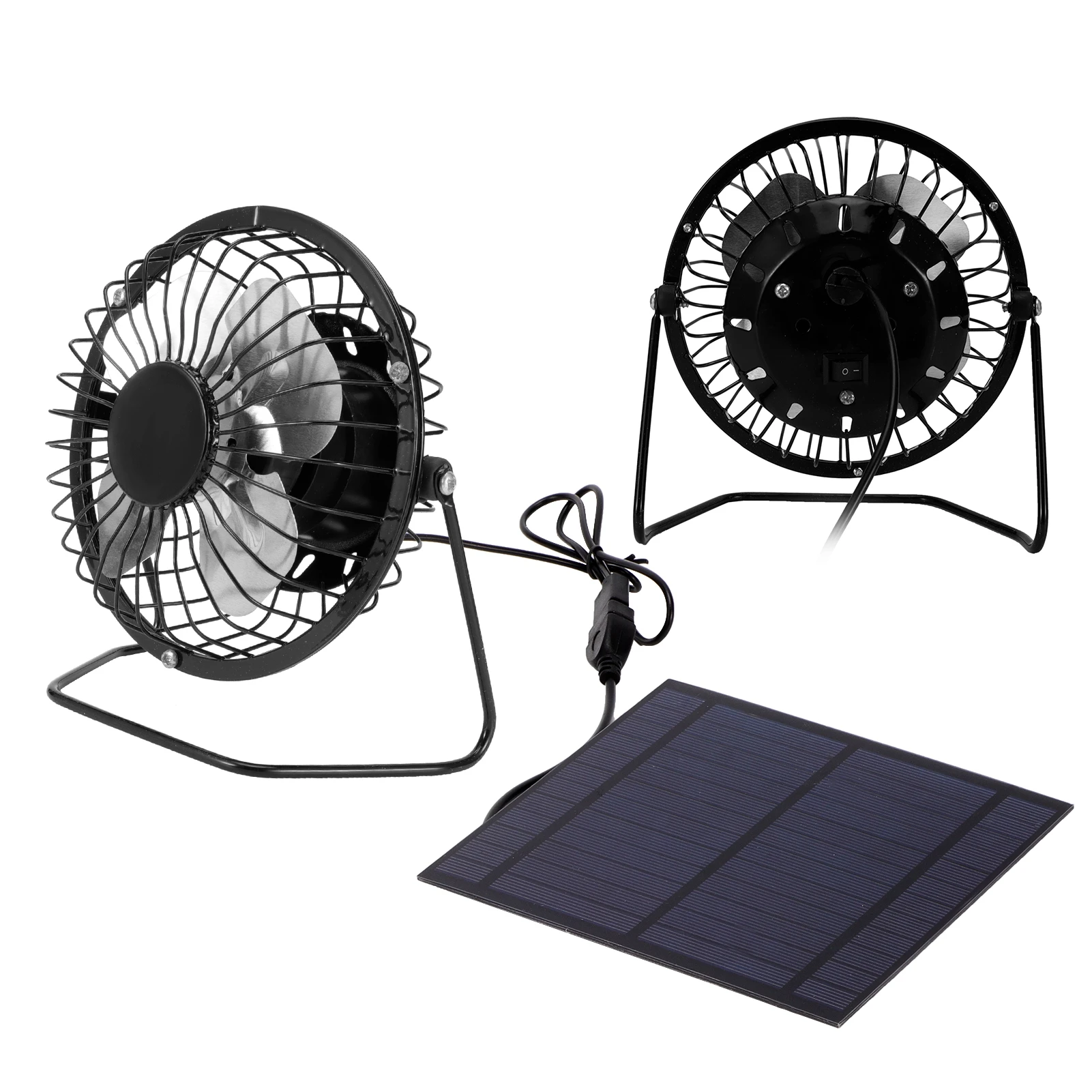 

5W Portable Fan Micro Solar Panel Cooling Fan Photovoltaic Solar Panel Kit Powerful Output For Greenhouse Use Mobile Fan