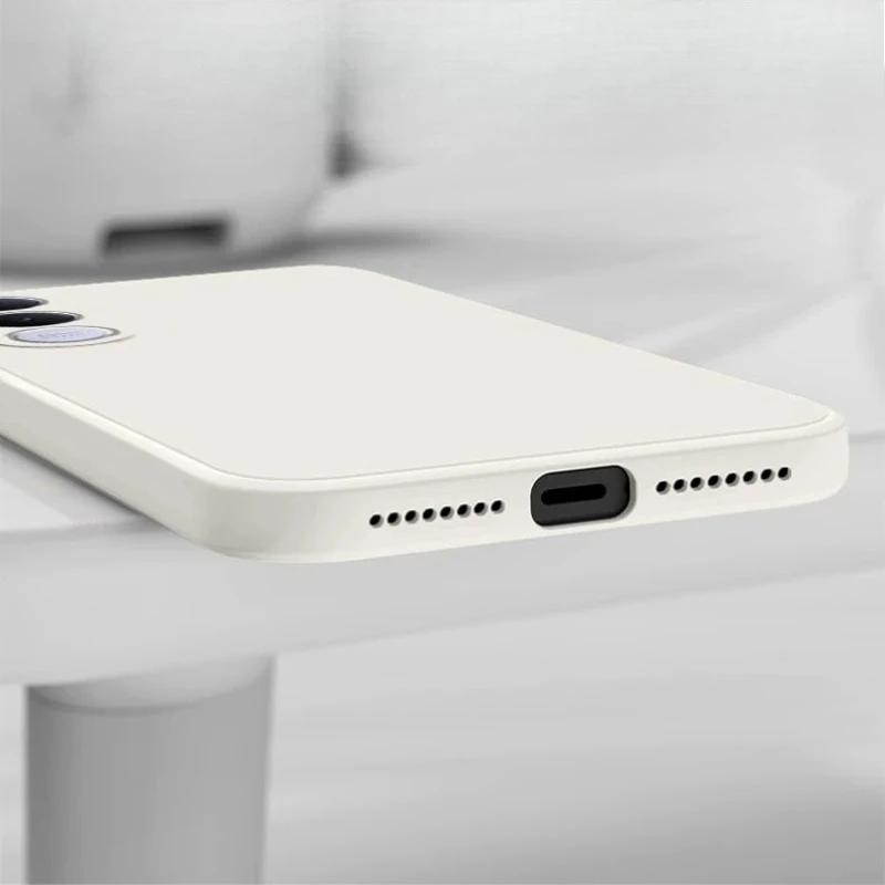Für VIVO V70 FE 5G Objektiv-Kameraschutzhülle aus TPU für VIVO V70 FE V70FE Flüssigsilikon Matte Stoßfeste Hülle mit Trageschlaufe – Detail 8