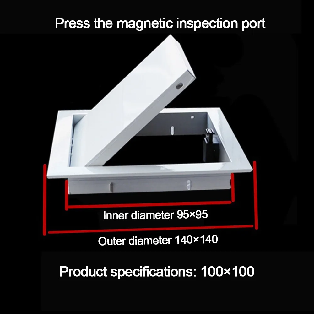 Aluminum Alloy Access Panel Opening Flush Easy-Snap Wall Ceiling Hole Cover Inspection Port Removable Inspection Hole Universal