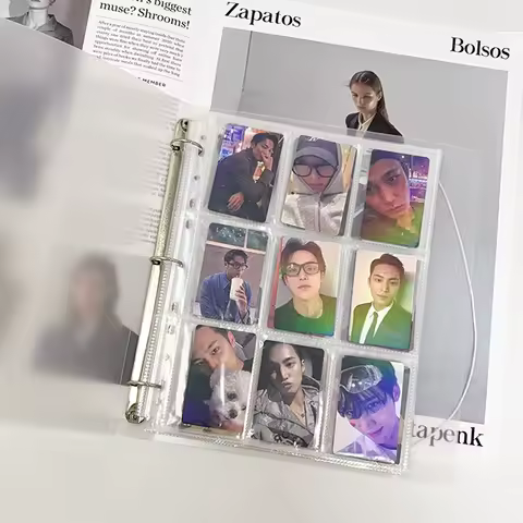 5-15 Grid Photo Card Binder 3in Photocard Holder Picture Collect Book Idol Cards Photo Album Kpop Cards Packaging 포토카드 바인더