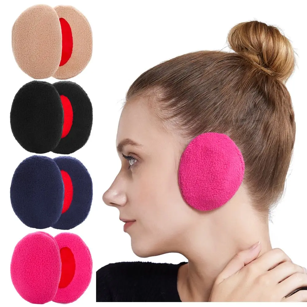 Männer Frauen Kinder Winter Fleece Ohr Abdeckung Bandlose Ohr Wärmer Ohrenschützer Weiche Dicke Ohr Wärmer Winddicht Ohr Schutz Ohrringe