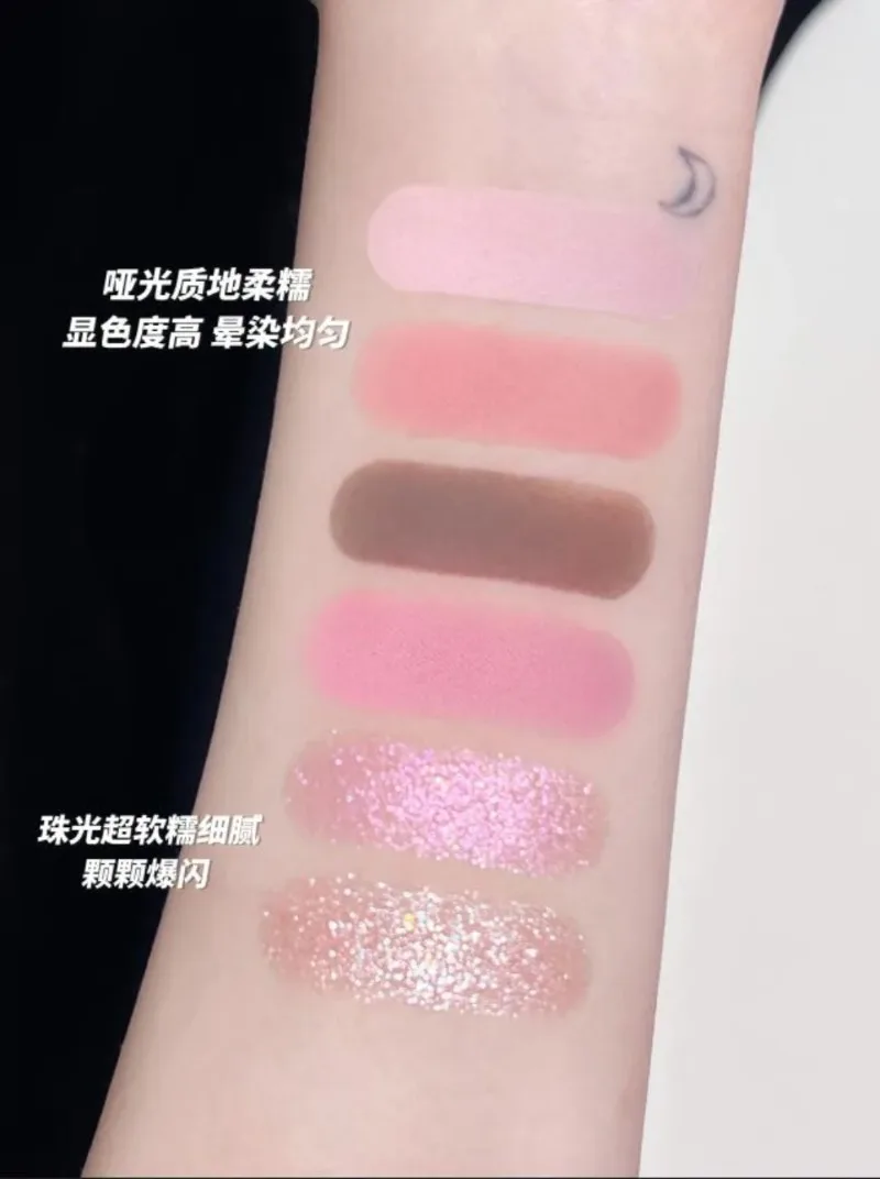 Flower Knows Makeup Set Swan Ballet Concealer Palette Embossed Blusher Shine Lipstick Kit With Bag THE SWEETIE BEAR Bunny Garden