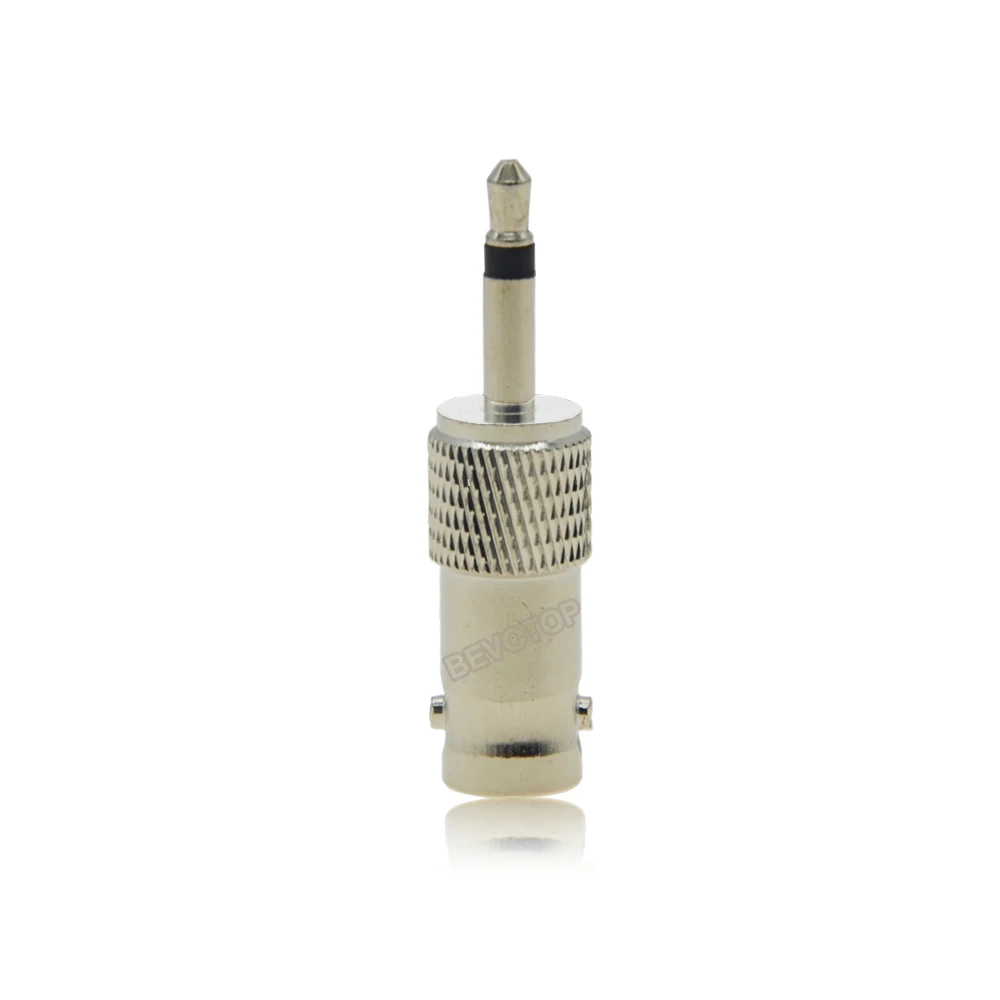 2PCS/LOT BNC Female Jack to 3.5mm Mono 1/8\