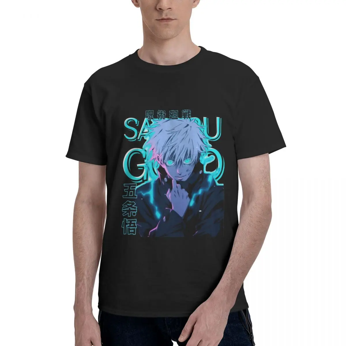 Jujutsu Kaisen Anime Gojou Satoru Ryomen Sukuna Nana Osaki y2k Mens Clothes 3D Printed Cotton T Shirt Custom Short Tee For Men