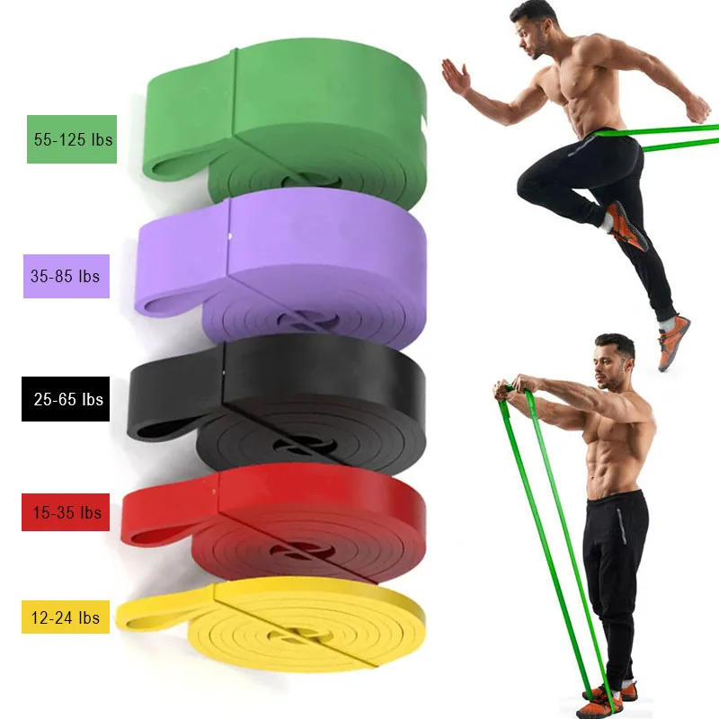 1pcs Strong Resistance Bands Exercise Heavy Duty Loop Sport Expander Stretch Fitness Rubber Pull Up Assist Pilates Gym Workout