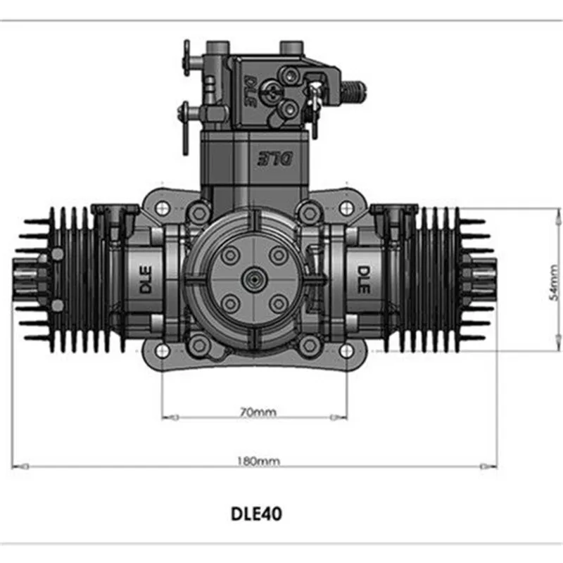 محرك DLE 40 cc الأصلي لطراز طائرة RC hot sel DLE-40 DLE40 لطائرة RC