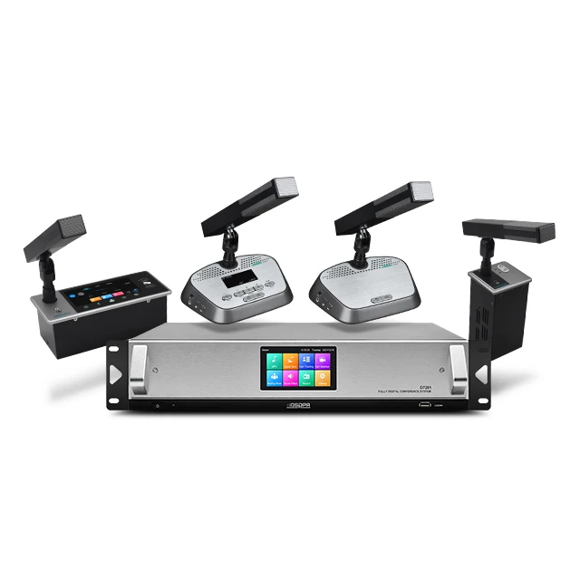 

Full Digital Dante Desktop Conference Voting Chairman Delegate Microphone