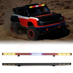 1Pc Police Light Car Strobe Warning Light DRL 216LED Windshield Brake Lamp Reversing Turn Signal 10-30V Red White Yellow 32 inch